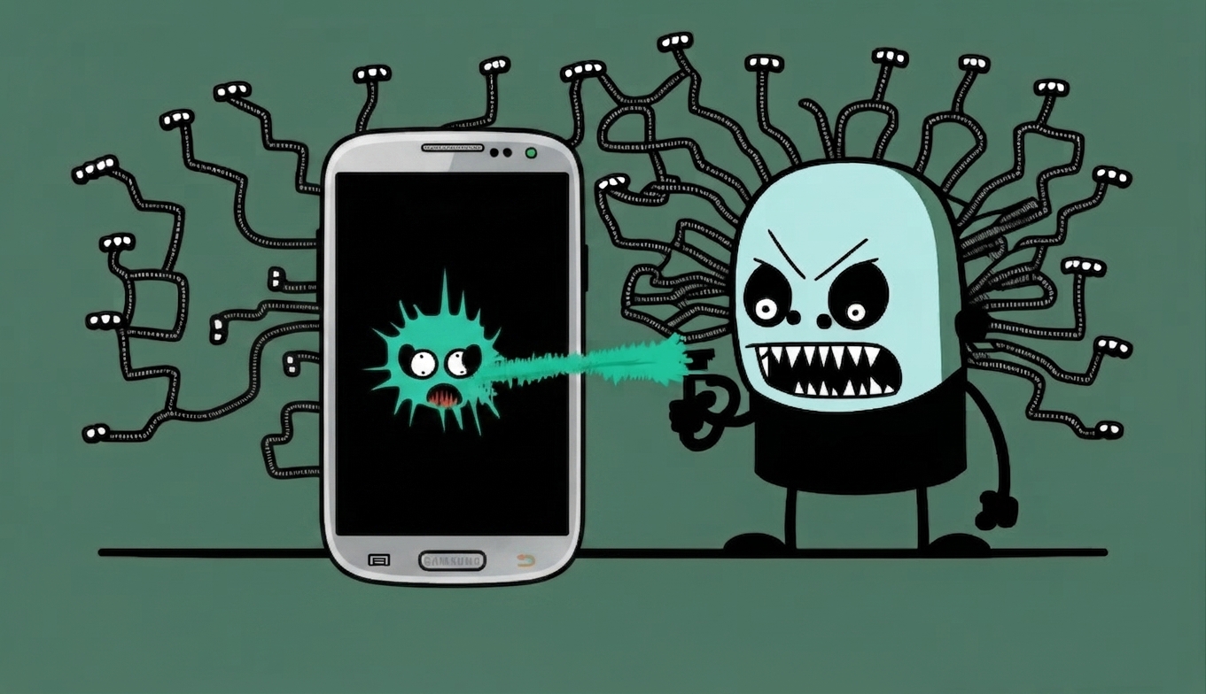 狙われているスマホ